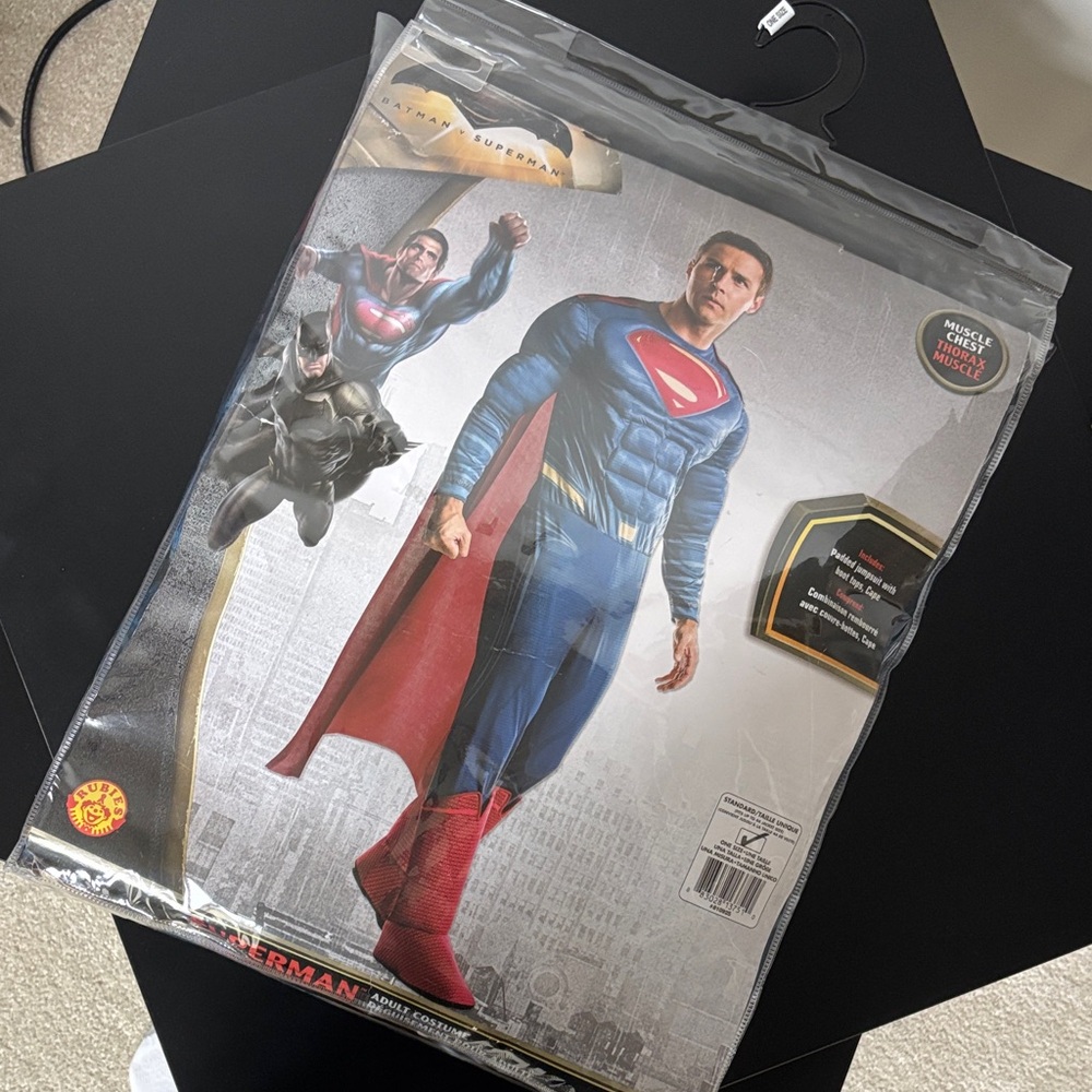 Rubie’s Superman Adult Costume Batman v. Superman Muscle Chest